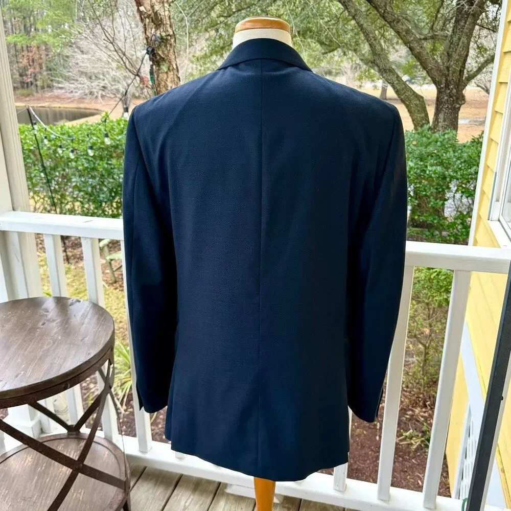 Calvin Klein Navy Blue Tuxedo Jacket. Size 44L.